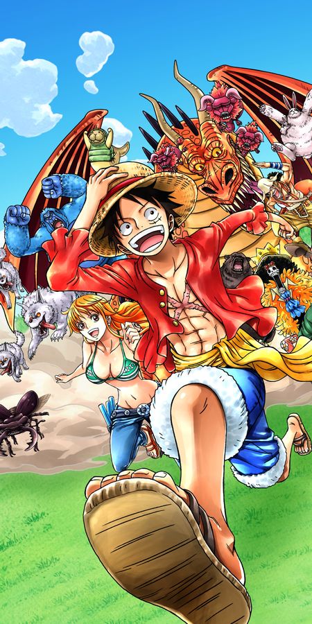 Phone wallpaper: Monkey D Luffy, One Piece, Anime free download