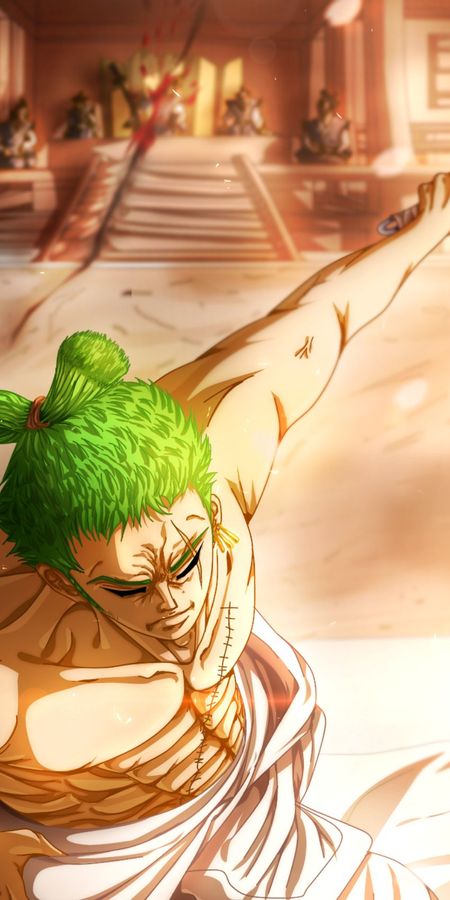 Phone wallpaper: Roronoa Zoro, One Piece, Anime free download