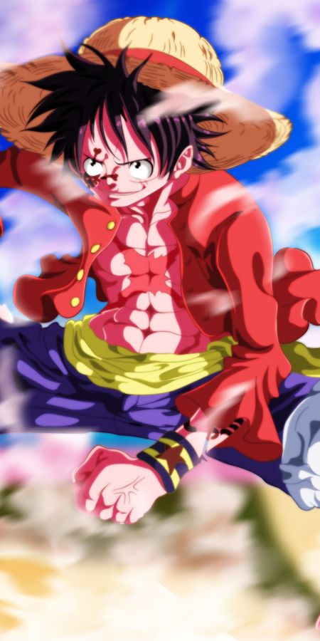 Phone wallpaper: Monkey D Luffy, One Piece, Anime free download