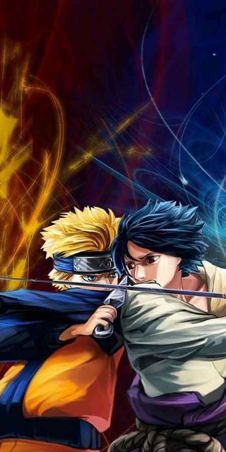 Phone wallpaper: Anime, Naruto, Naruto Uzumaki, Sasuke Uchiha free download