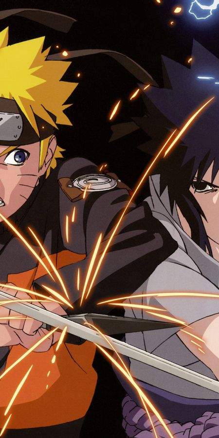 Phone wallpaper: Anime, Naruto, Naruto Uzumaki, Sasuke Uchiha free download