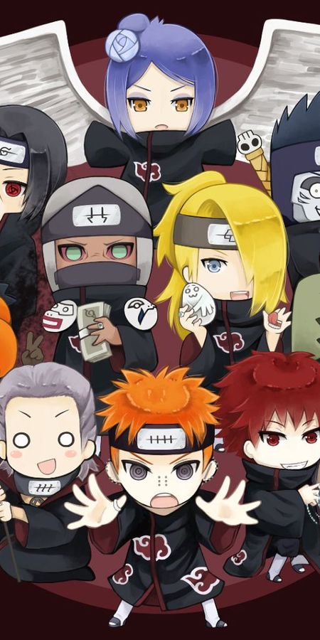 Phone wallpaper: Anime, Naruto, Itachi Uchiha, Akatsuki (Naruto), Pain (Naruto), Konan (Naruto), Sasori (Naruto), Hidan (Naruto), Deidara (Naruto), Obito Uchiha, Kisame Hoshigaki, Zetsu (Naruto), Kakuzu (Naruto) free download