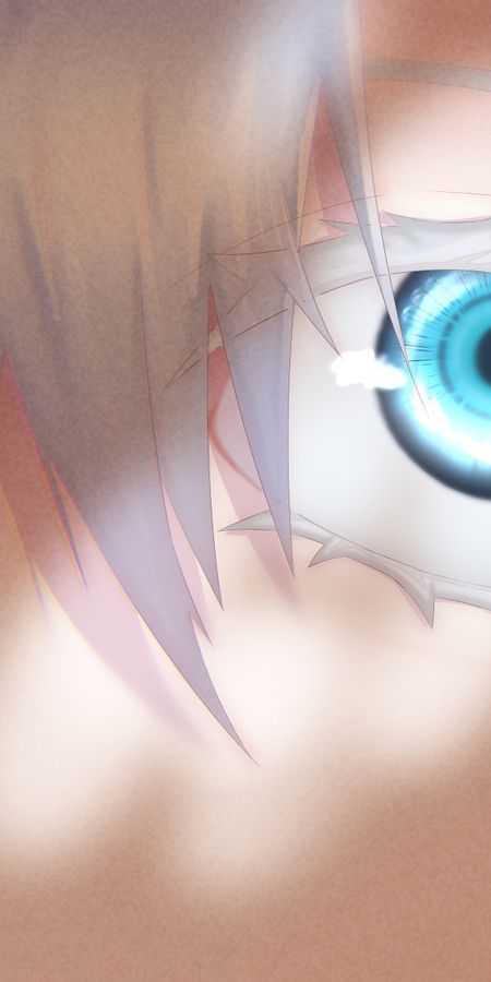 Phone wallpaper: Anime, Eye, Blue Eyes, White Hair, Satoru Gojo, Jujutsu Kaisen free download