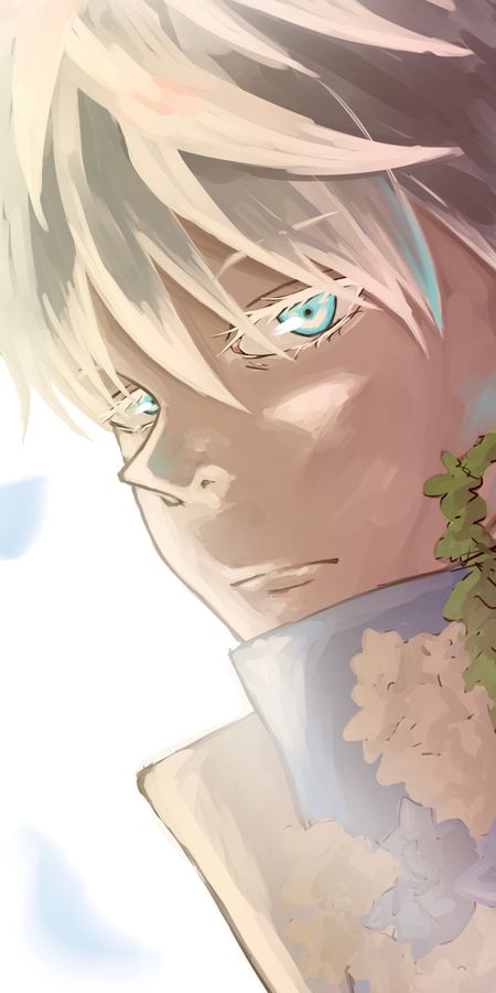 Phone wallpaper: Anime, Blue Eyes, White Hair, Satoru Gojo, Jujutsu Kaisen free download