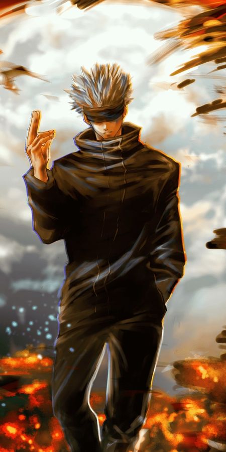 Phone wallpaper: Anime, Satoru Gojo, Jujutsu Kaisen free download