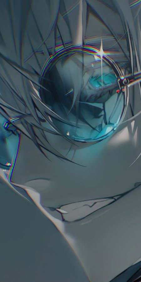 Phone wallpaper: Anime, Glasses, Blue Eyes, Satoru Gojo, Jujutsu Kaisen free download