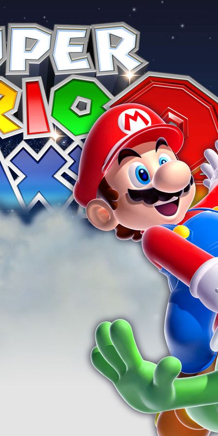 Phone wallpaper: Super Mario Galaxy 2, Yoshi, Mario, Video Game free download