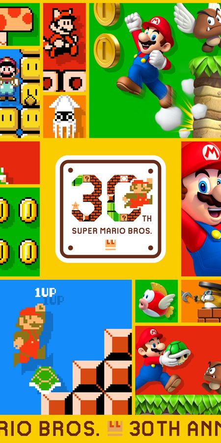 Phone wallpaper: Super Mario Bros, Mario, Video Game free download