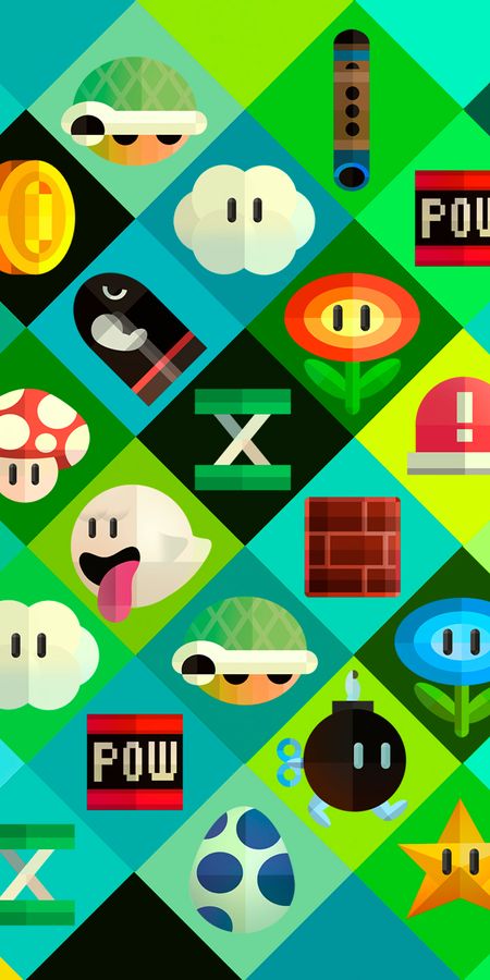 Phone wallpaper: Mario, Video Game free download