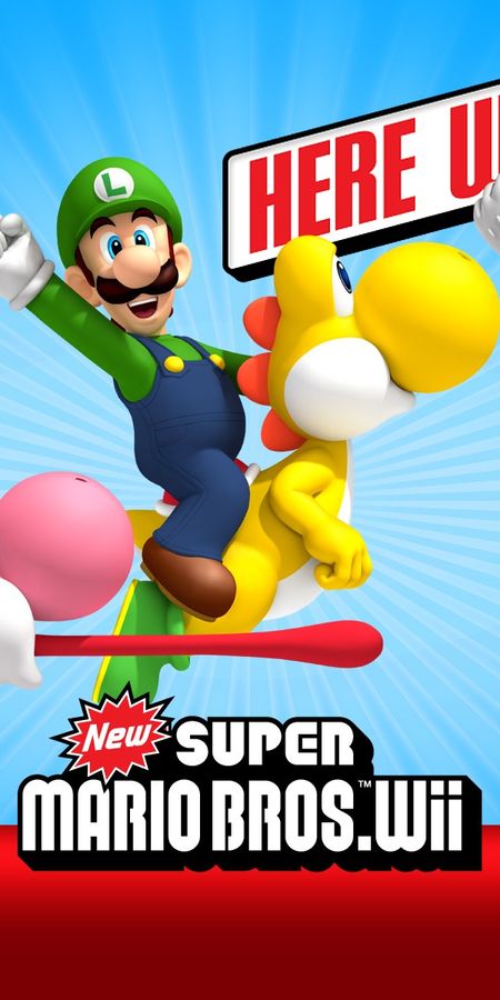 Phone wallpaper: Mario, Video Game, New Super Mario Bros Wii free download