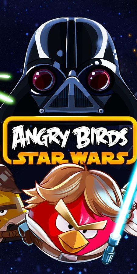 Phone wallpaper: Angry Birds, Video Game, Angry Birds: Star Wars free download