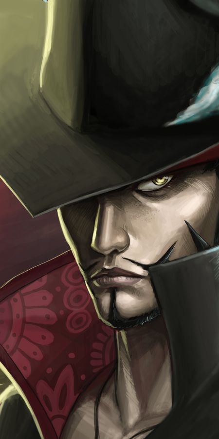 Phone wallpaper: Dracule Mihawk, One Piece, Anime free download