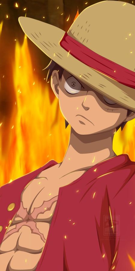 Phone wallpaper: Monkey D Luffy, One Piece, Anime free download