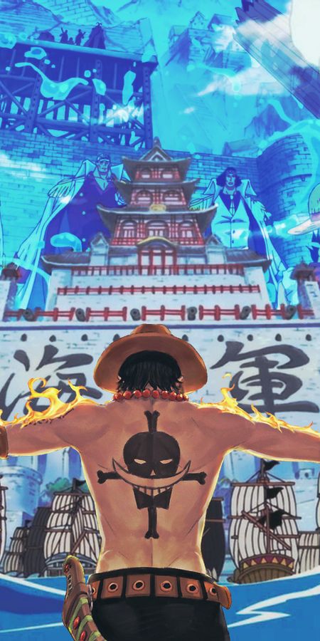Phone wallpaper: One Piece, Portgas D Ace, Anime free download