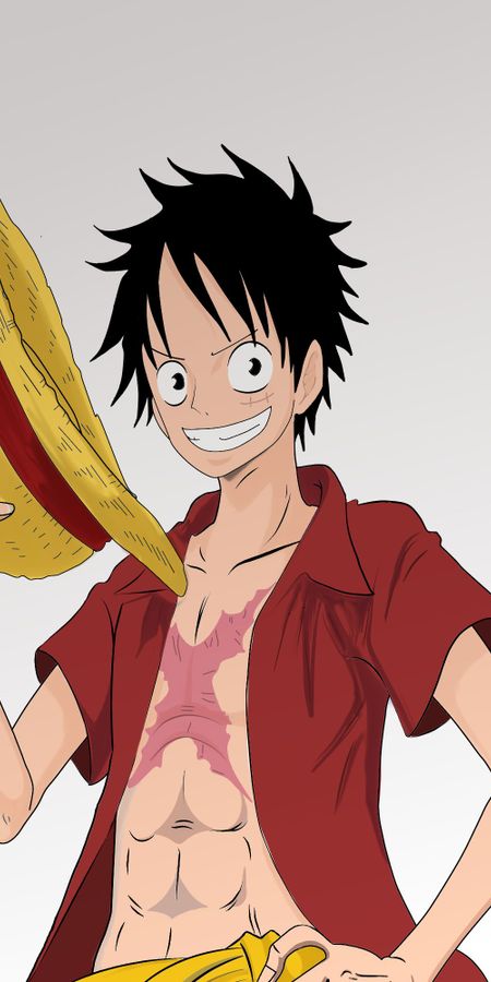 Phone wallpaper: Anime, One Piece, Monkey D Luffy free download