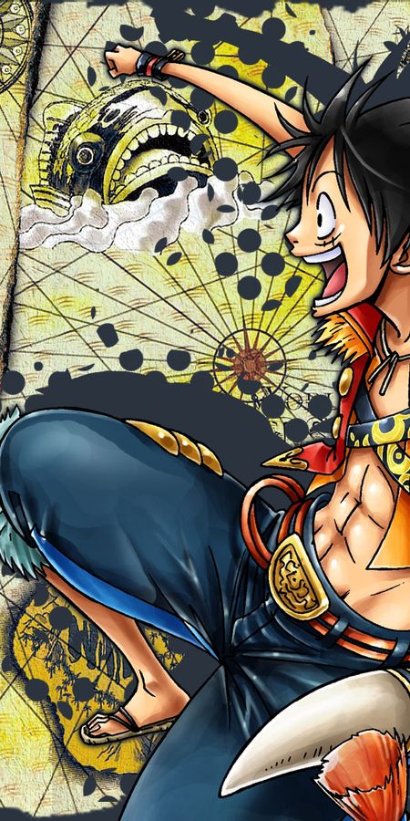 Phone wallpaper: Monkey D Luffy, One Piece, Anime free download