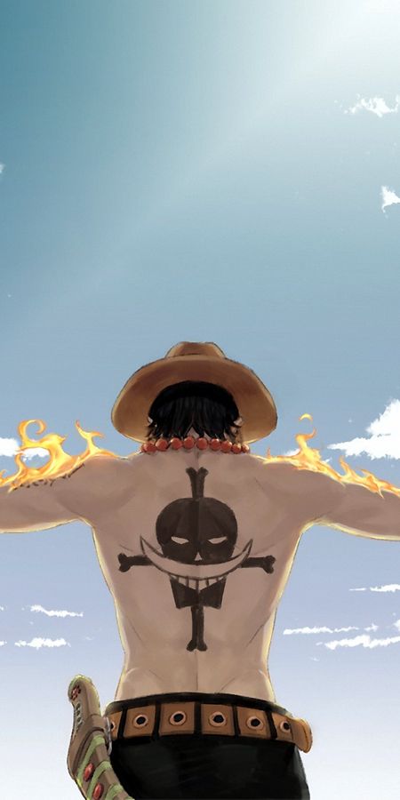 Phone wallpaper: One Piece, Portgas D Ace, Tattoo, Anime free download