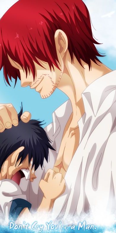 Phone wallpaper: Anime, One Piece, Monkey D Luffy, Shanks (One Piece) free download
